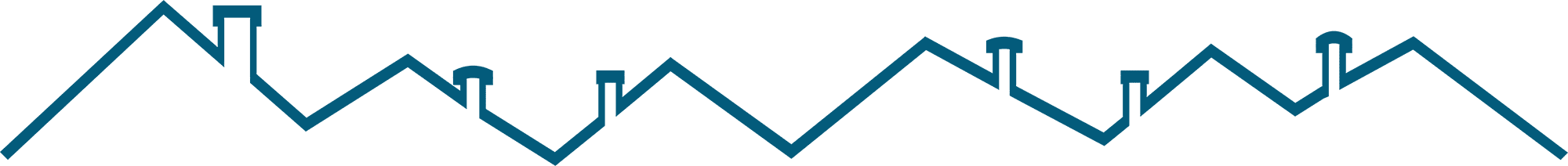 Divider - Schoorstenen en huizen